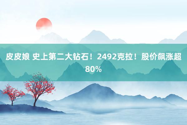 皮皮娘 史上第二大钻石！2492克拉！股价飙涨超80%