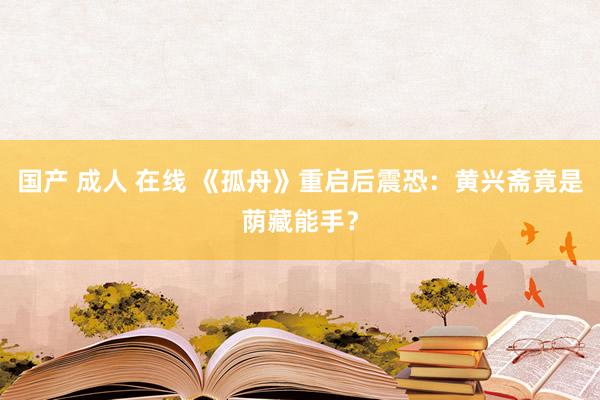 国产 成人 在线 《孤舟》重启后震恐：黄兴斋竟是荫藏能手？