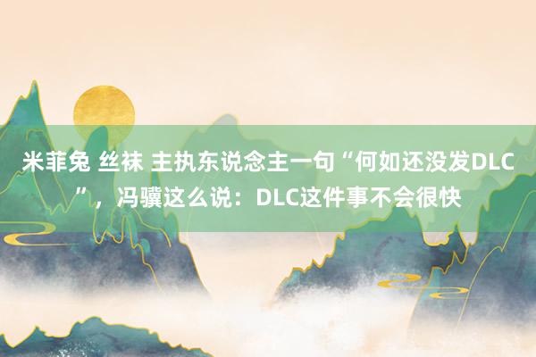 米菲兔 丝袜 主执东说念主一句“何如还没发DLC”，冯骥这么说：DLC这件事不会很快