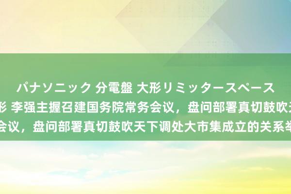 パナソニック 分電盤 大形リミッタースペース付 露出・半埋込両用形 李强主握召建国务院常务会议，盘问部署真切鼓吹天下调处大市集成立的关系举措