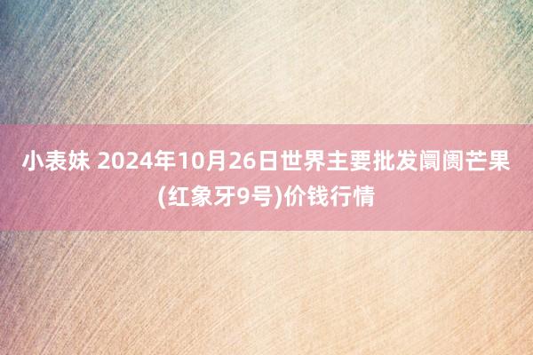 小表妹 2024年10月26日世界主要批发阛阓芒果(红象牙9号)价钱行情