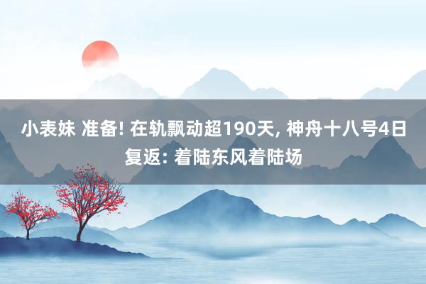 小表妹 准备! 在轨飘动超190天， 神舟十八号4日复返: 着陆东风着陆场