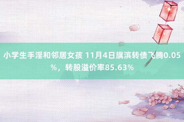 小学生手淫和邻居女孩 11月4日旗滨转债飞腾0.05%，转股溢价率85.63%