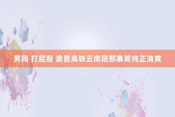 男同 打屁股 渝昆高铁云南段那寨箐纯正清爽