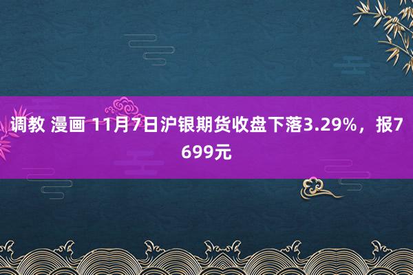 调教 漫画 11月7日沪银期货收盘下落3.29%，报7699元