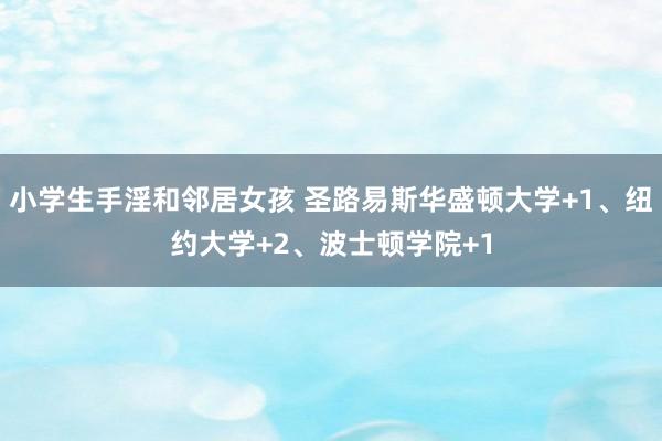 小学生手淫和邻居女孩 圣路易斯华盛顿大学+1、纽约大学+2、波士顿学院+1