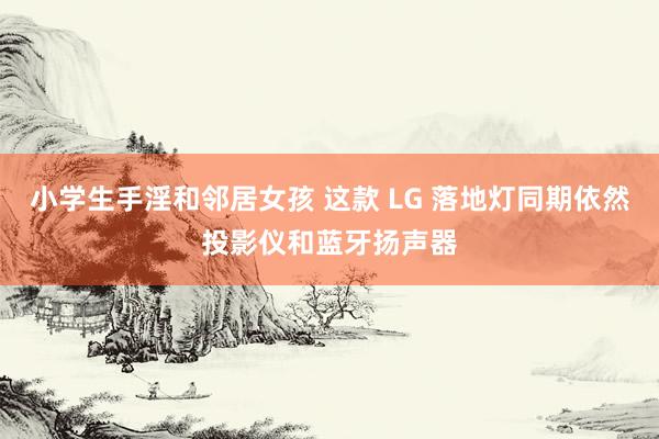 小学生手淫和邻居女孩 这款 LG 落地灯同期依然投影仪和蓝牙扬声器