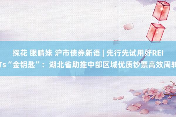 探花 眼睛妹 沪市债券新语 | 先行先试用好REITs“金钥匙”：湖北省助推中部区域优质钞票高效周转